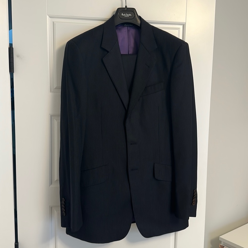 Paul Smith Navy Pinstripe Suit